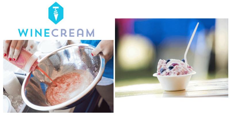 winecream nitrogen liquid wine ice cream