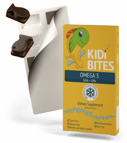 Kidi bites omega 3 sabor chocolate
