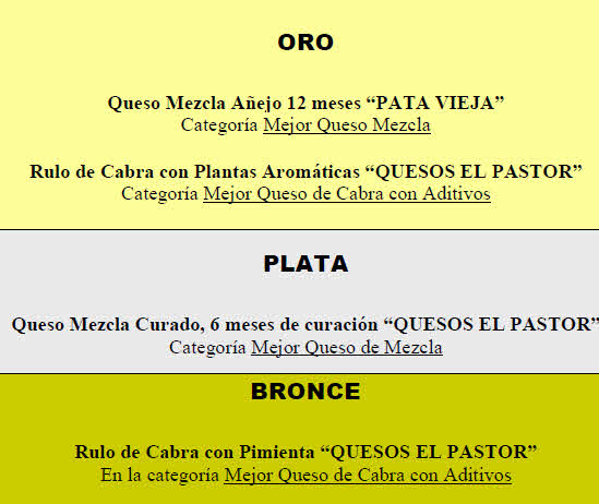 premio queso