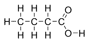 Butyric acid flat structure