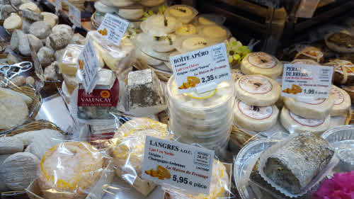 Variedad quesos en francia