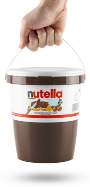 Nutella en tamaño grande