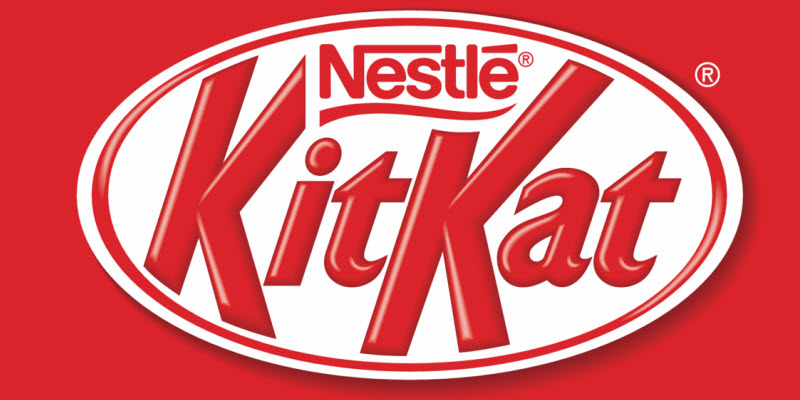 kit kat logo with dash