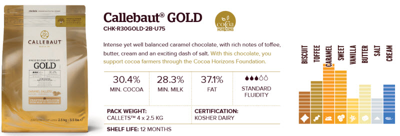 callebaut Gold chocolate