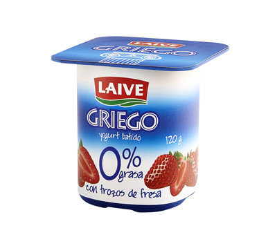 Yogur con fresa 0% materia grasa