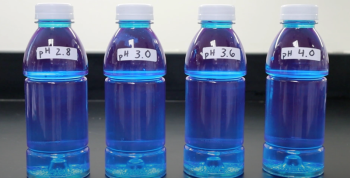 Cómo probamos la estabilidad ácida - Colorante alimentario azul natural Galdieria